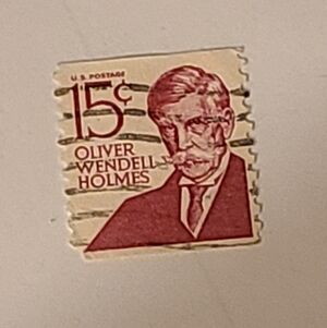 Antique Red and Cream Home Design Stamp